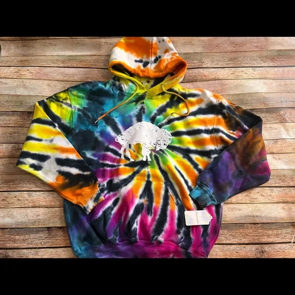Buffalo bills tie dye hoodie hotsell